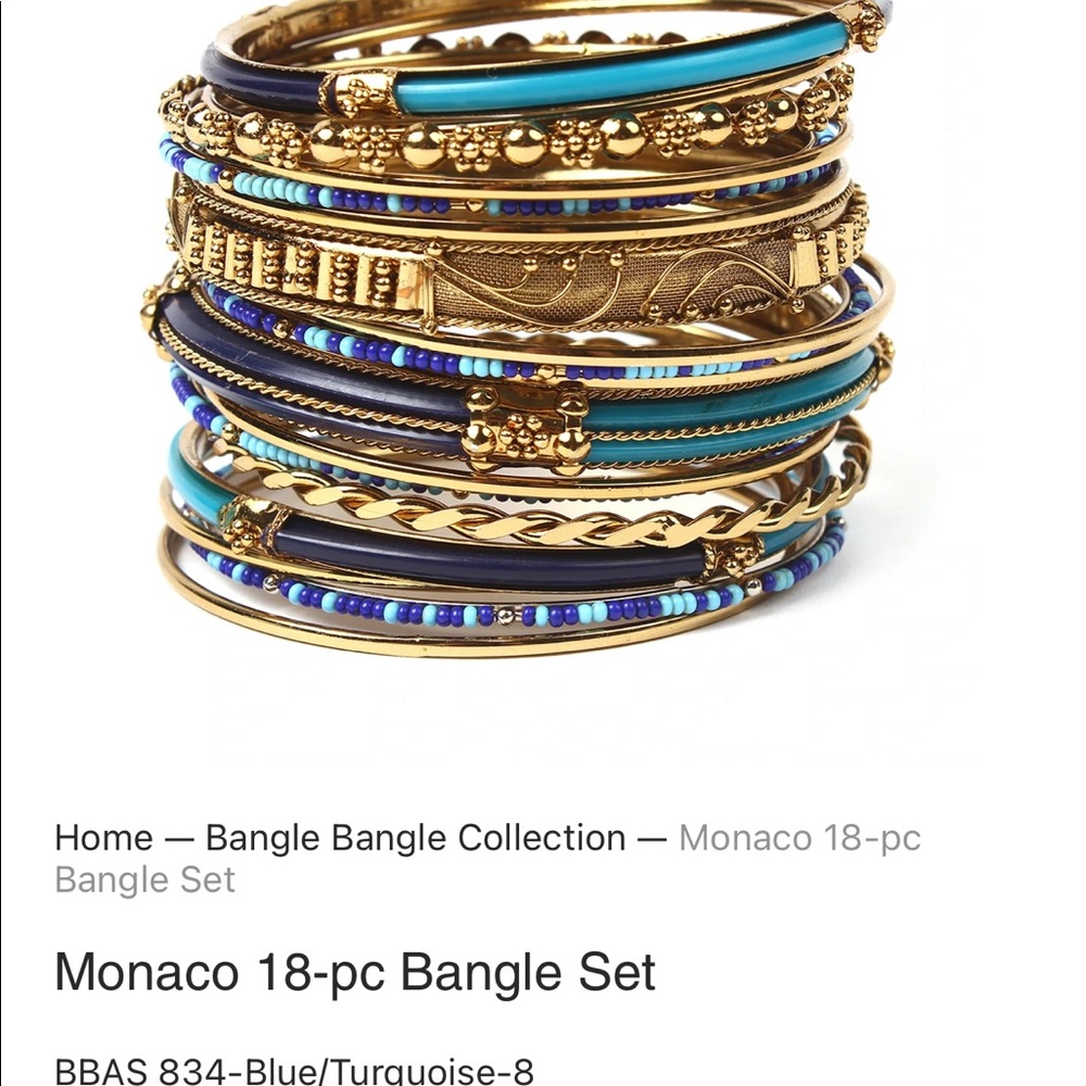 NWT Amrita Singh Jewelry 18 piece Bangles Set